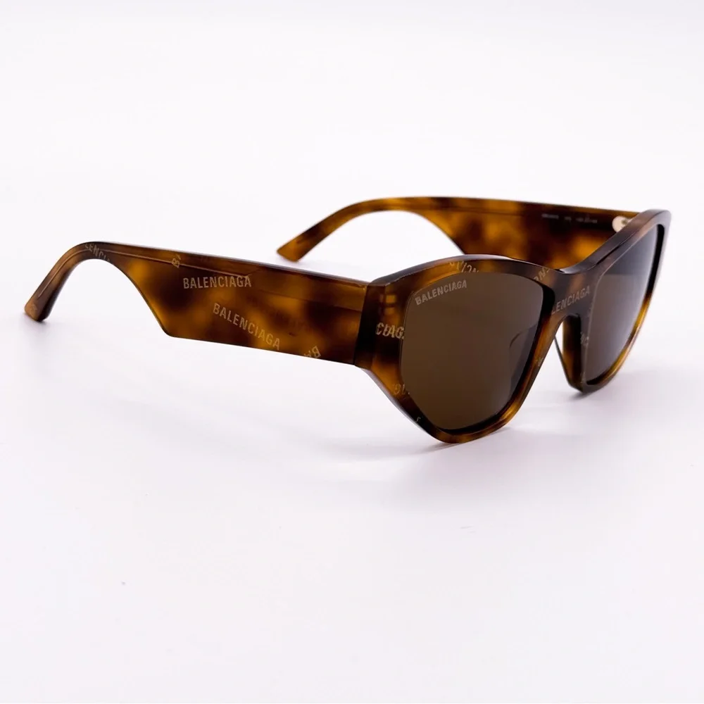 NEW BALENCIAGA BB0097S 003 BROWN WOMEN SUNGLASSES - Picture 6 of 11